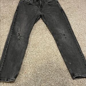 Levi's Men's Charcoal Straight Jeans